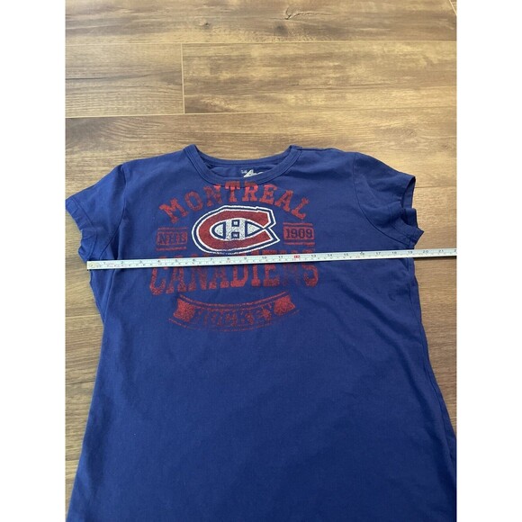 Montreal Canadiens Womens Short Sleeve Scoop Neck Shirt Size Large NHL Hockey - Picture 3 of 5